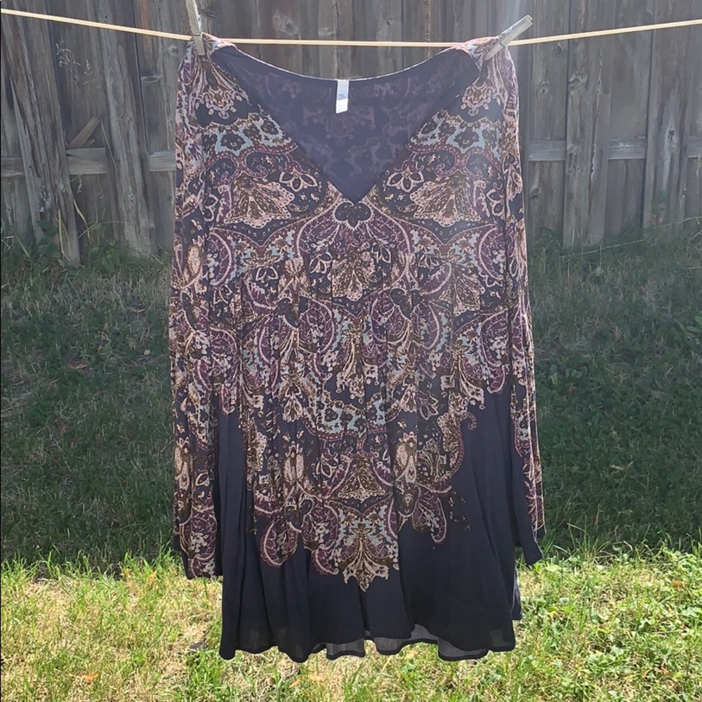 Paisley hippie dress.